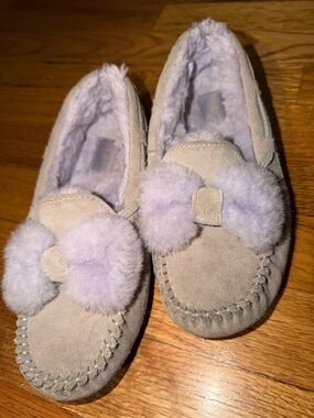 UGG Girls Bow Moccasins Slipper